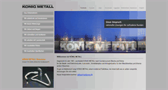 Desktop Screenshot of koenigmetall.com
